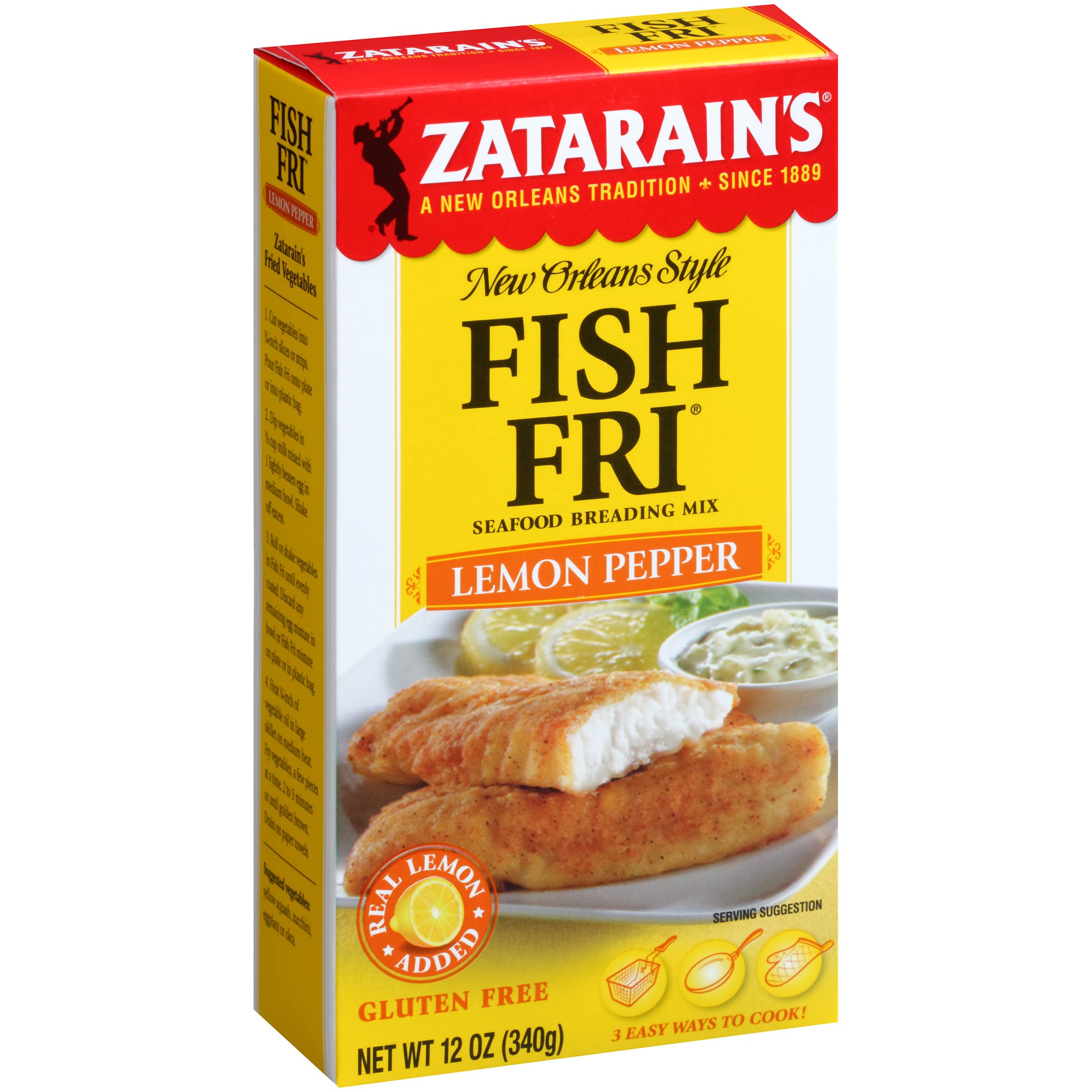 52% Off Zatarain's Lemon Pepper Fish Fri Breading Mix Pack of 8