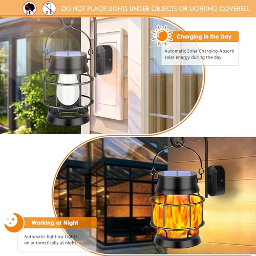 50% Off TomCare Flickering Flame Solar Lanterns - Image 4