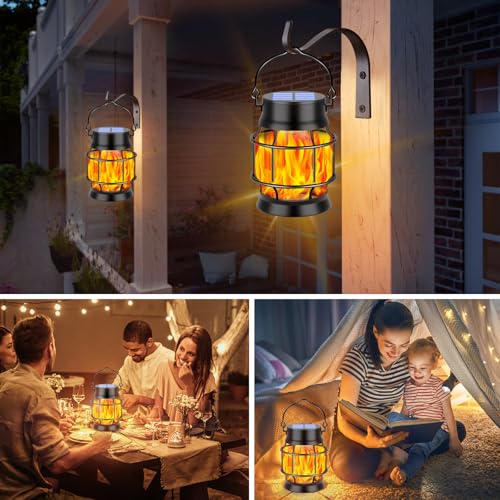 50% Off TomCare Flickering Flame Solar Lanterns - Image 7