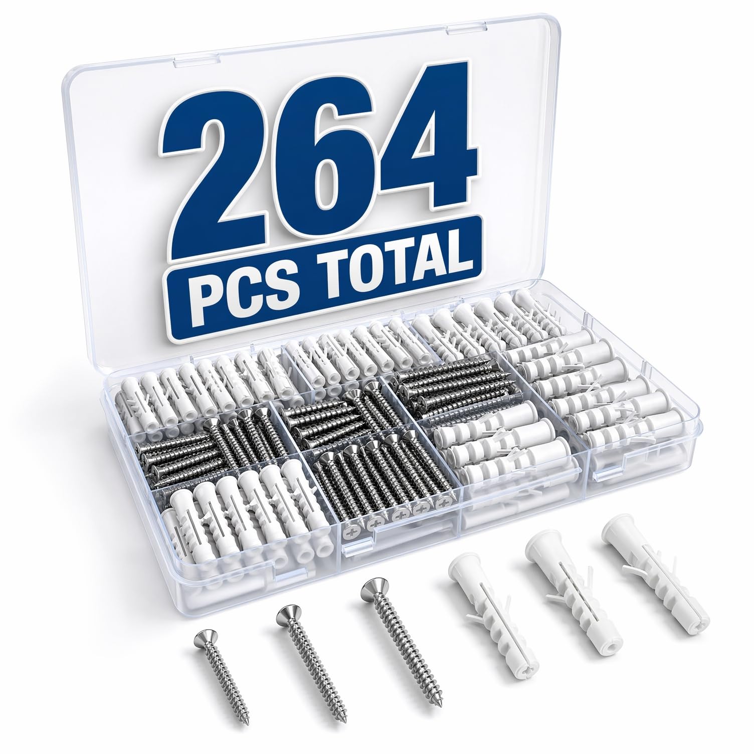 50% Off Kviceo 264PC Drywall Anchor & Screw Kit - Image 1