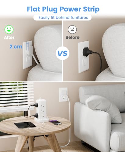45% Off 15-in-1 Power Strip Tower with USB-C Fast Charging - Image 5