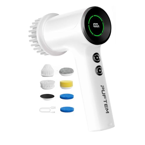 42% Off PUFTEM Electric Spin Scrubber with 6 Brush Heads - Image 2