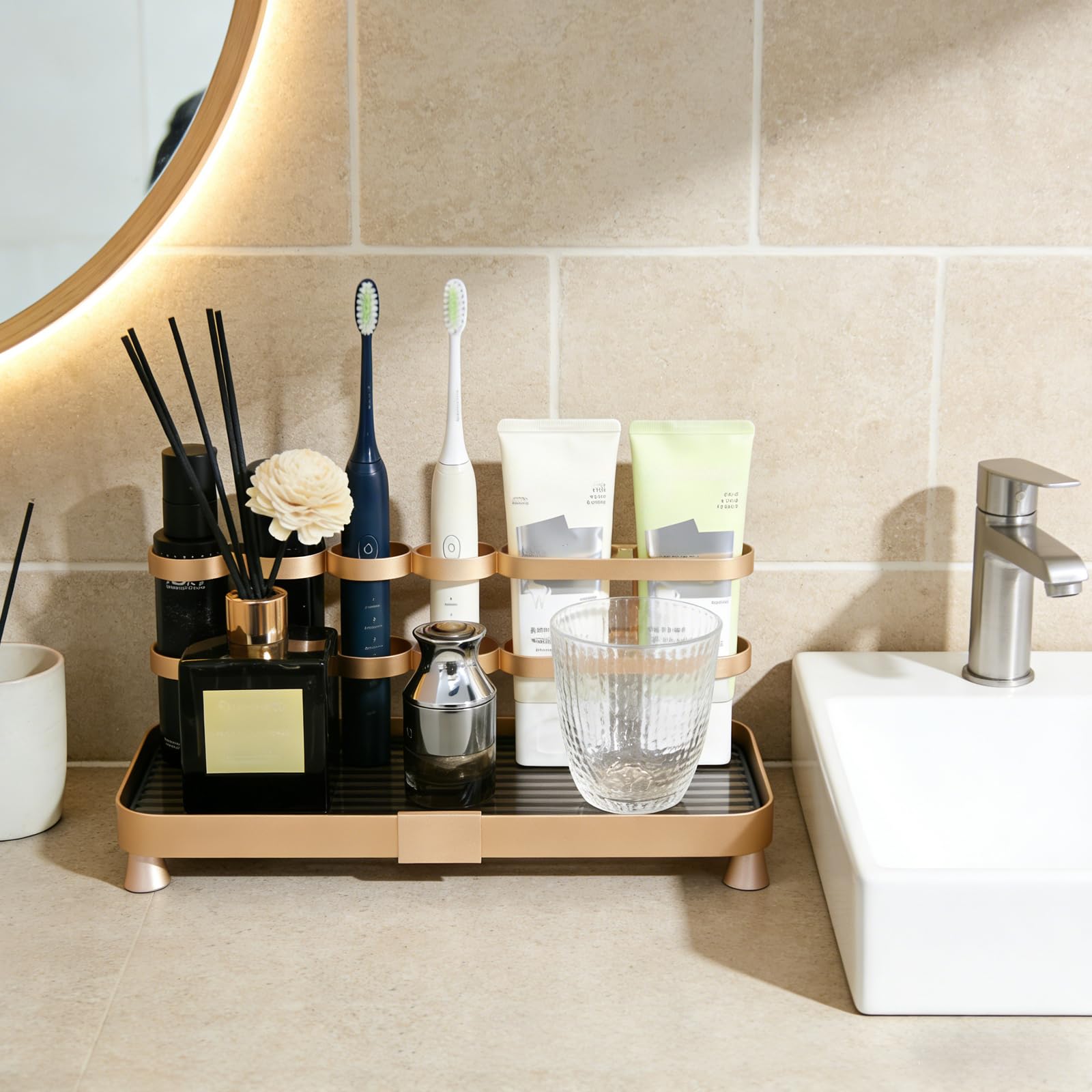 50% Off YUPER Corner Bathroom Countertop Organizer