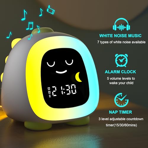Kids Alarm Clock with Night Light – Save with Code LVM3K9TA - Image 4