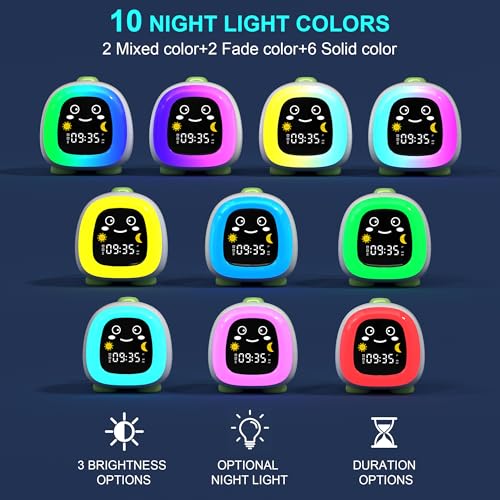 Kids Alarm Clock with Night Light – Save with Code LVM3K9TA - Image 5