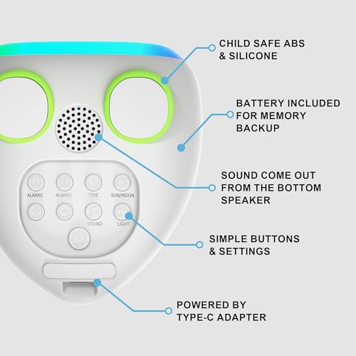 Kids Alarm Clock with Night Light – Save with Code LVM3K9TA - Image 6