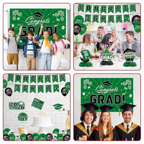 65% Off Green Graduation Decorations Set for 2026 - Image 8