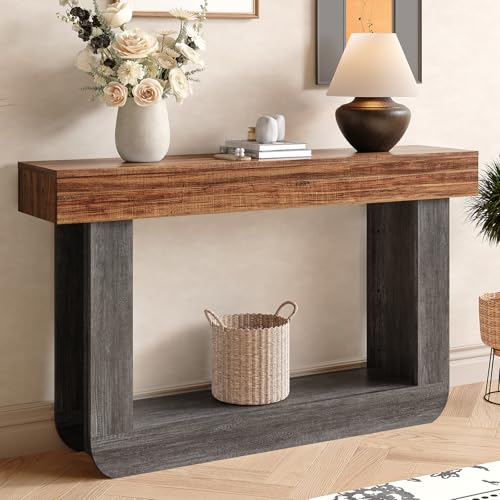 55" Farmhouse Console Table in Grey & Brown - $119.99 - Image 2