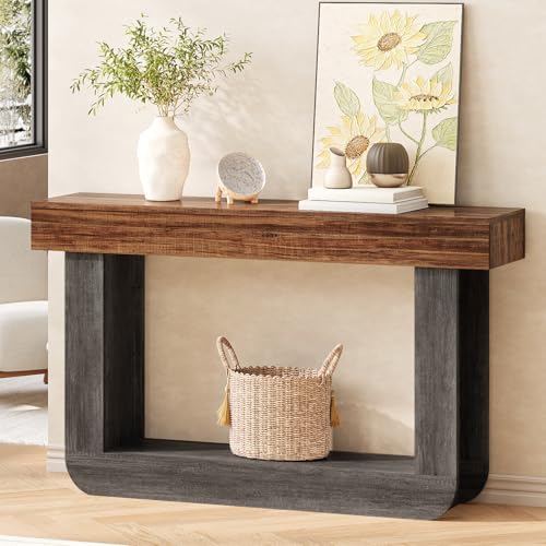 55" Farmhouse Console Table in Grey & Brown - $119.99 - Image 5