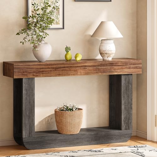 55" Farmhouse Console Table in Grey & Brown - $119.99 - Image 6