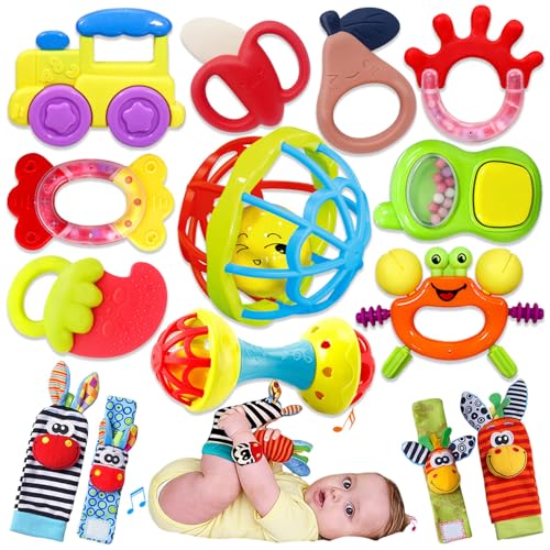 50% Off Baby Rattles Teething Toy Set for 0-6 Months - Image 2