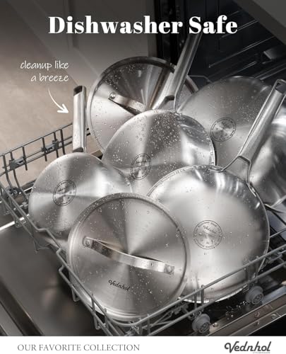 50% Off VEDNHOL Stainless Steel 7-Quart Saute Pan - Image 6