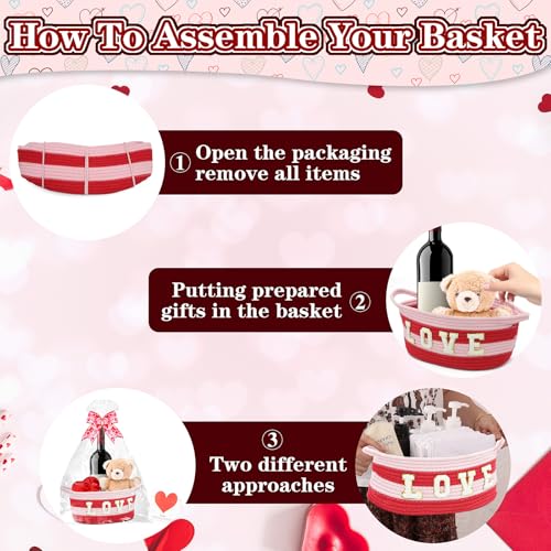 50% Off Baby Gift Basket - Small Woven Rope Basket with Handles - Image 5