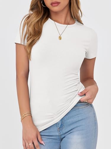 47% Off ANRABESS Women Short Sleeve Crewneck Tops - Image 5