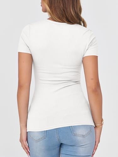 47% Off ANRABESS Women Short Sleeve Crewneck Tops - Image 7