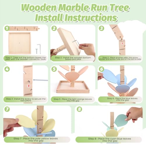 Save $16 on RECEKA Wooden Marble Run Toy, Only $23.99 - Image 4