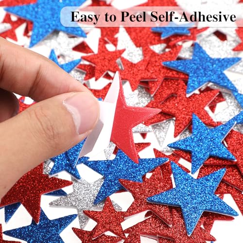 Save 50% on WSICSE 480 Patriotic Foam Star Stickers - Image 4