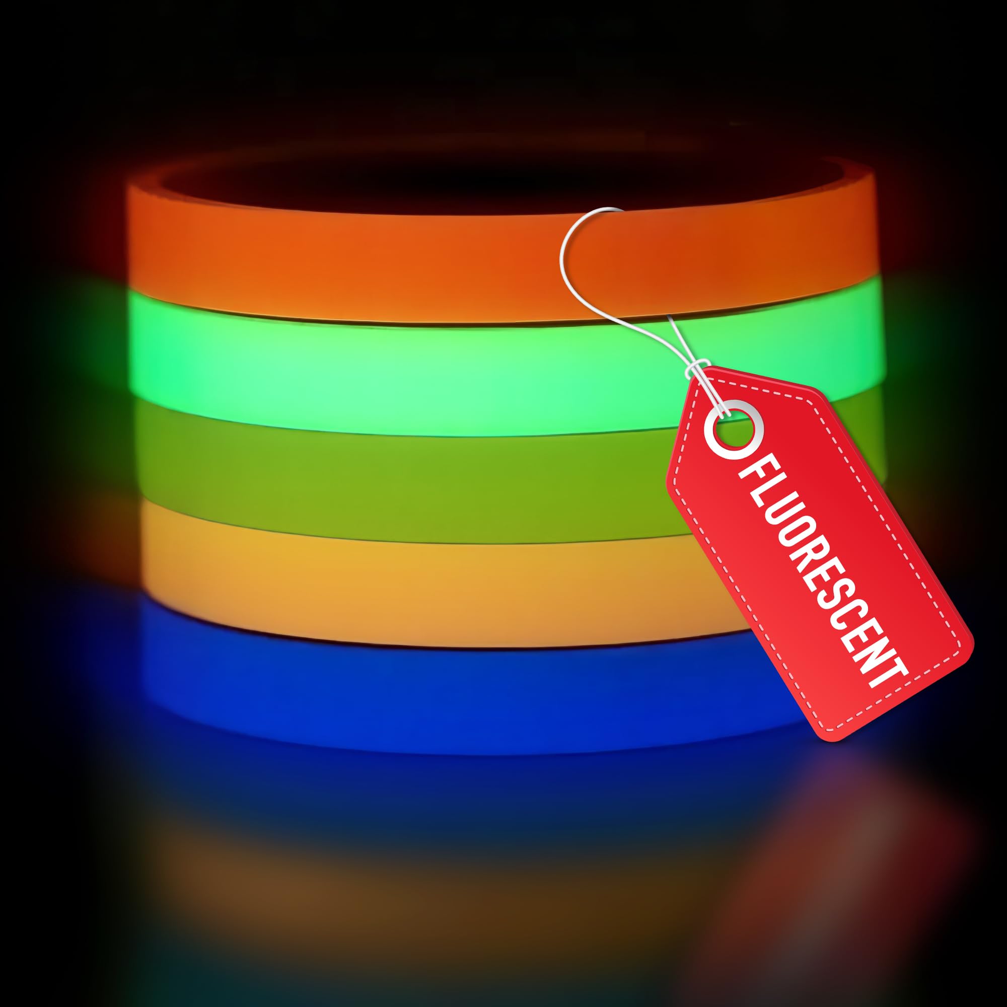 5-Pack Neon Glow Tape Set - 46% Off with Code H8FGNBV7