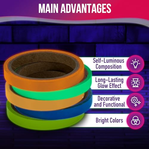 5-Pack Neon Glow Tape Set - 46% Off with Code H8FGNBV7 - Image 5