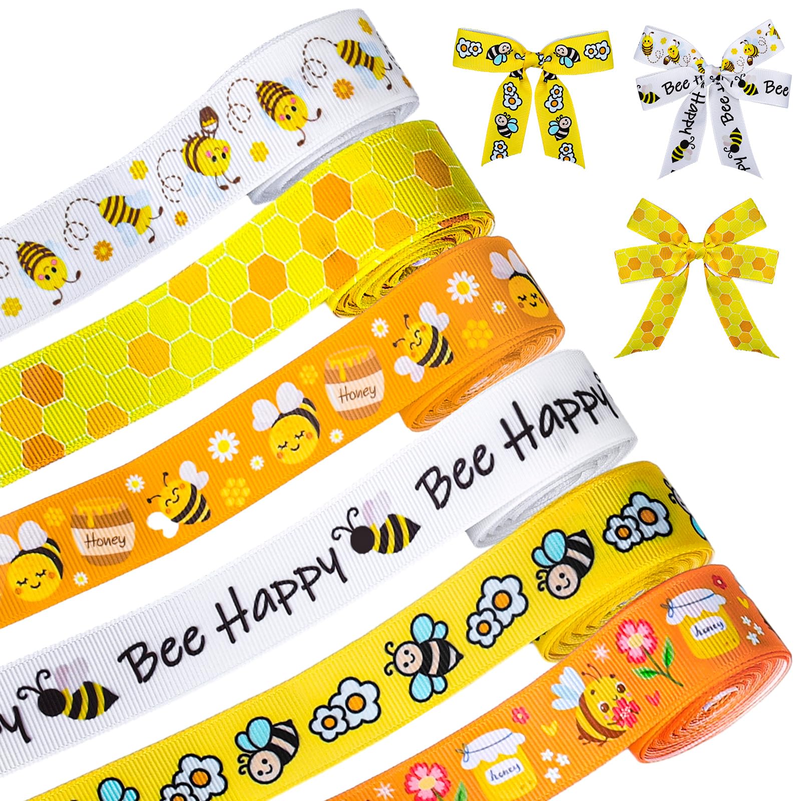 Bee Ribbon 6 Rolls - Save with Code E4JIOWCI