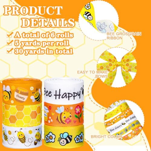 Bee Ribbon 6 Rolls - Save with Code E4JIOWCI - Image 4