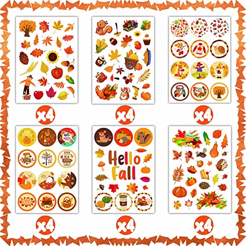 48WDDJZ2: $2.99 for 24 Sheets Fall Stickers for Kids - Image 3