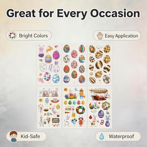 120Pcs Bunny Egg Stickers for Kids - Save 50% with Code - Image 6