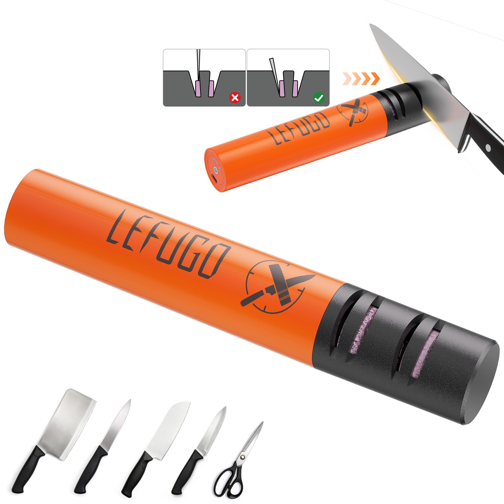 63% Off LEFUGO Cordless Electric Knife Sharpener - Image 1