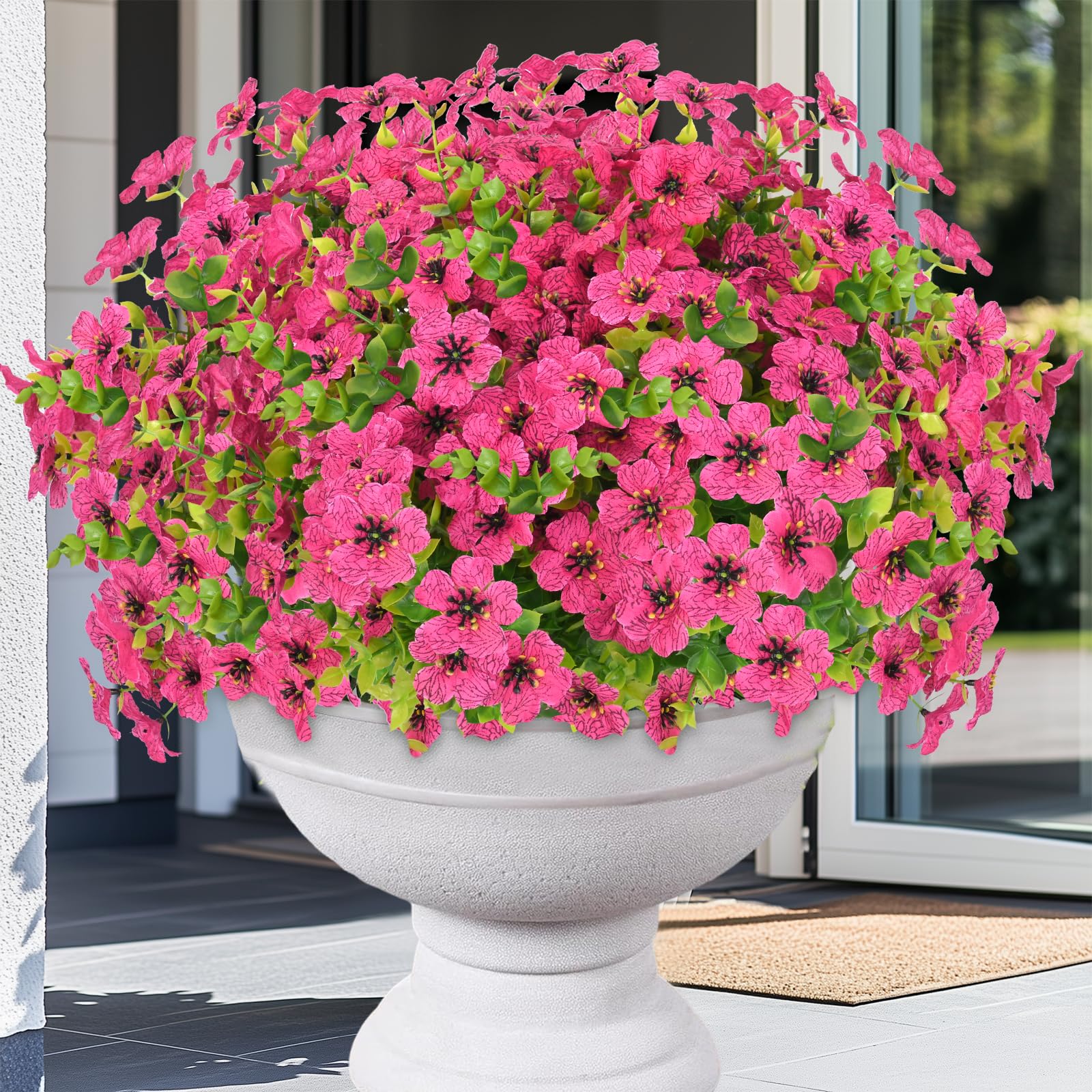B6PLPQC3: 50% Off Elyum Artificial Outdoor Flowers - Image 1