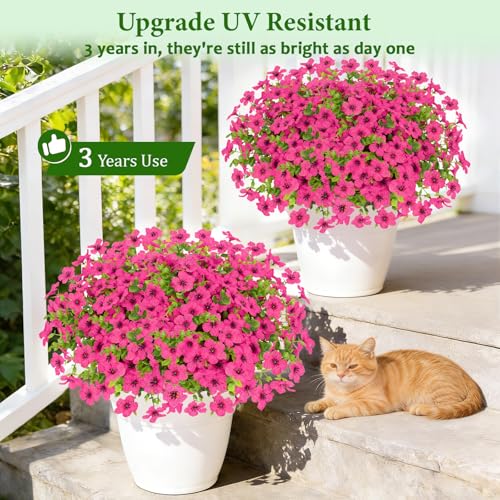 B6PLPQC3: 50% Off Elyum Artificial Outdoor Flowers - Image 6
