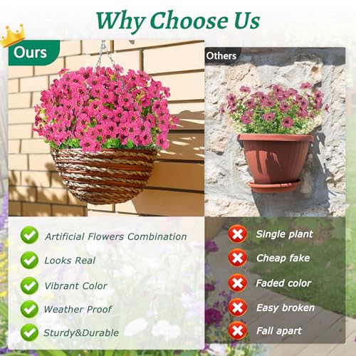 B6PLPQC3: 50% Off Elyum Artificial Outdoor Flowers - Image 7