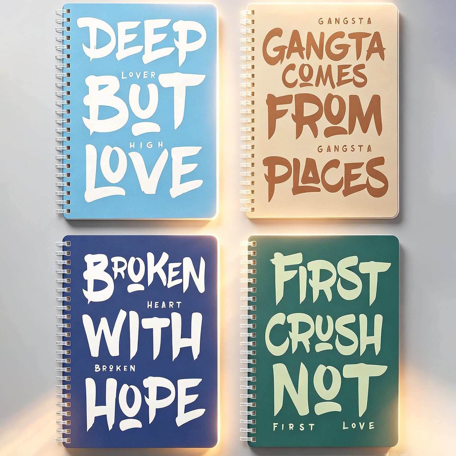 4-Pack A5 Spiral Notebooks at 50% Off with Code