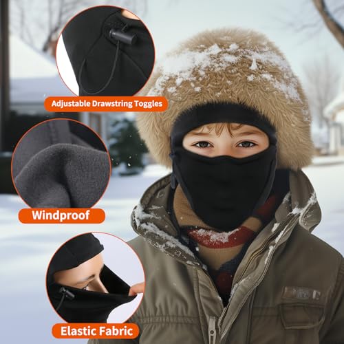 Kids Balaclava Ski Mask 2 Pack – Windproof & Warm - Image 4