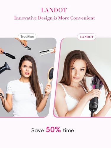 Save 50% on LANDOT One-Step Hot Hair Blow Dryer Brush - Image 4