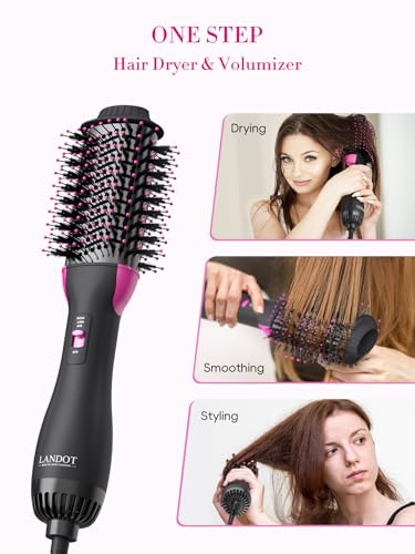 Save 50% on LANDOT One-Step Hot Hair Blow Dryer Brush - Image 5