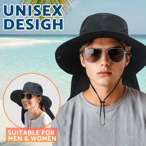 50% Off NPJY Sun Fishing Hat with Neck Flap for UV Protection - Image 3