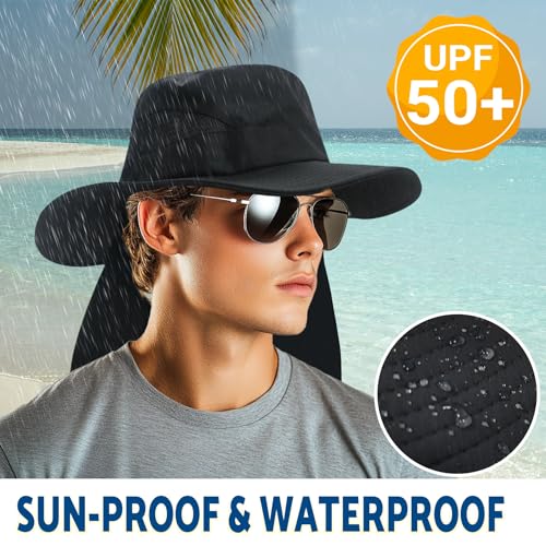 50% Off NPJY Sun Fishing Hat with Neck Flap for UV Protection - Image 5