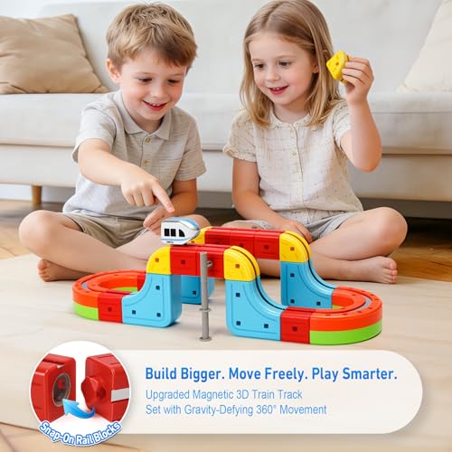 50% Off Magnetic Train Set for Kids with Vertical Climb - Image 3