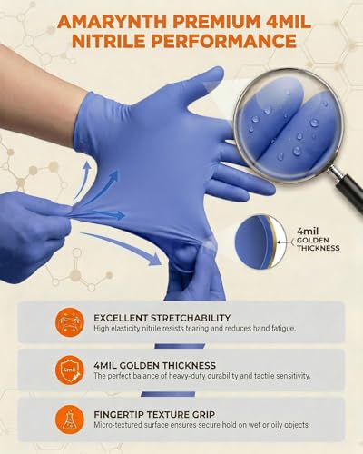 Save 50% on Amarynth Disposable Gloves, Large, 100 Count - Image 3