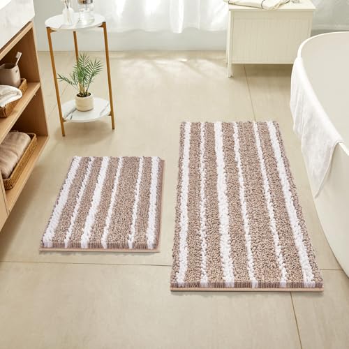 Save 55% on HOMEIDEAS Bathroom Rugs Set – 2-Piece Non-Slip - Image 2