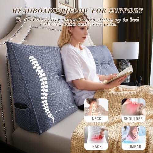 6% Off King Wedge Headboard Pillow for Sitting Up & Reading - Image 6
