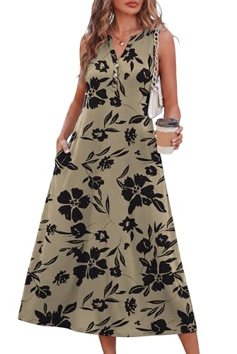 57% Off OFEEFAN Summer Dresses for Women Sleeveless Midi - Image 2