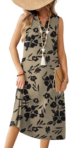 57% Off OFEEFAN Summer Dresses for Women Sleeveless Midi - Image 3