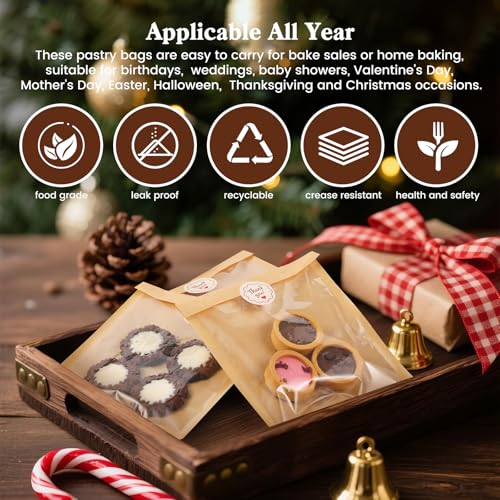 50% Off HONKID 100 Pack Cookie Bags with Stickers - Image 6