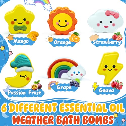 50% Off 6-Pack STEM Bath Bombs for Kids - Fun Shapes - Image 6