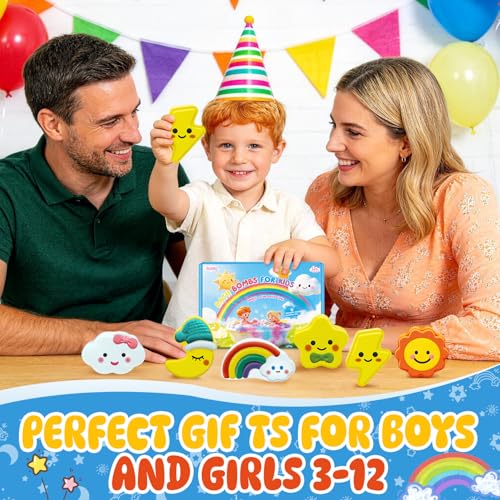 50% Off 6-Pack STEM Bath Bombs for Kids - Fun Shapes - Image 8