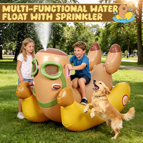 45% Off Capybara 72'' Pool Float with Sprinkler Fun - Image 7