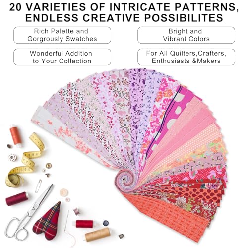 Save 40% on ShinyStitch Cotton Jelly Roll Fabric Strips - Image 3