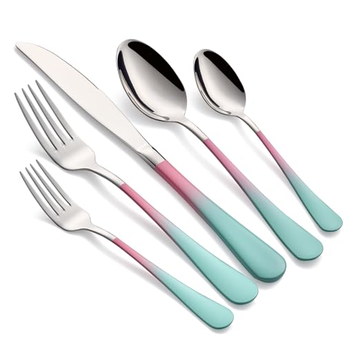 20-Piece Colorful Flatware Set on Sale at 50% Off $32.99 - Image 2