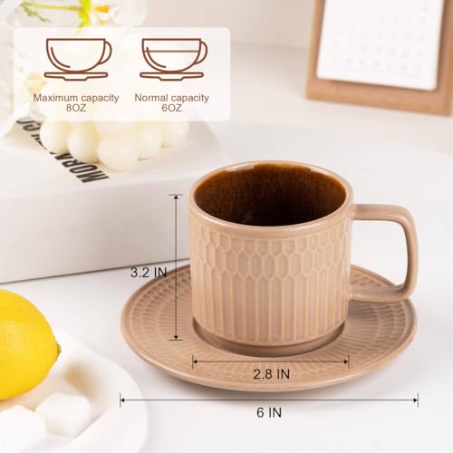 50% Off 4-Piece Ceramic Cappuccino Cup Set - Image 3